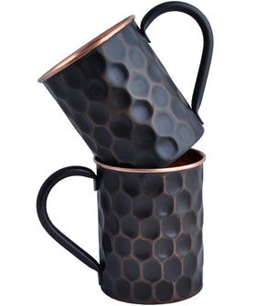 STAGLIFE black copper mug with hammered finish adds stylish flair to entertaining.