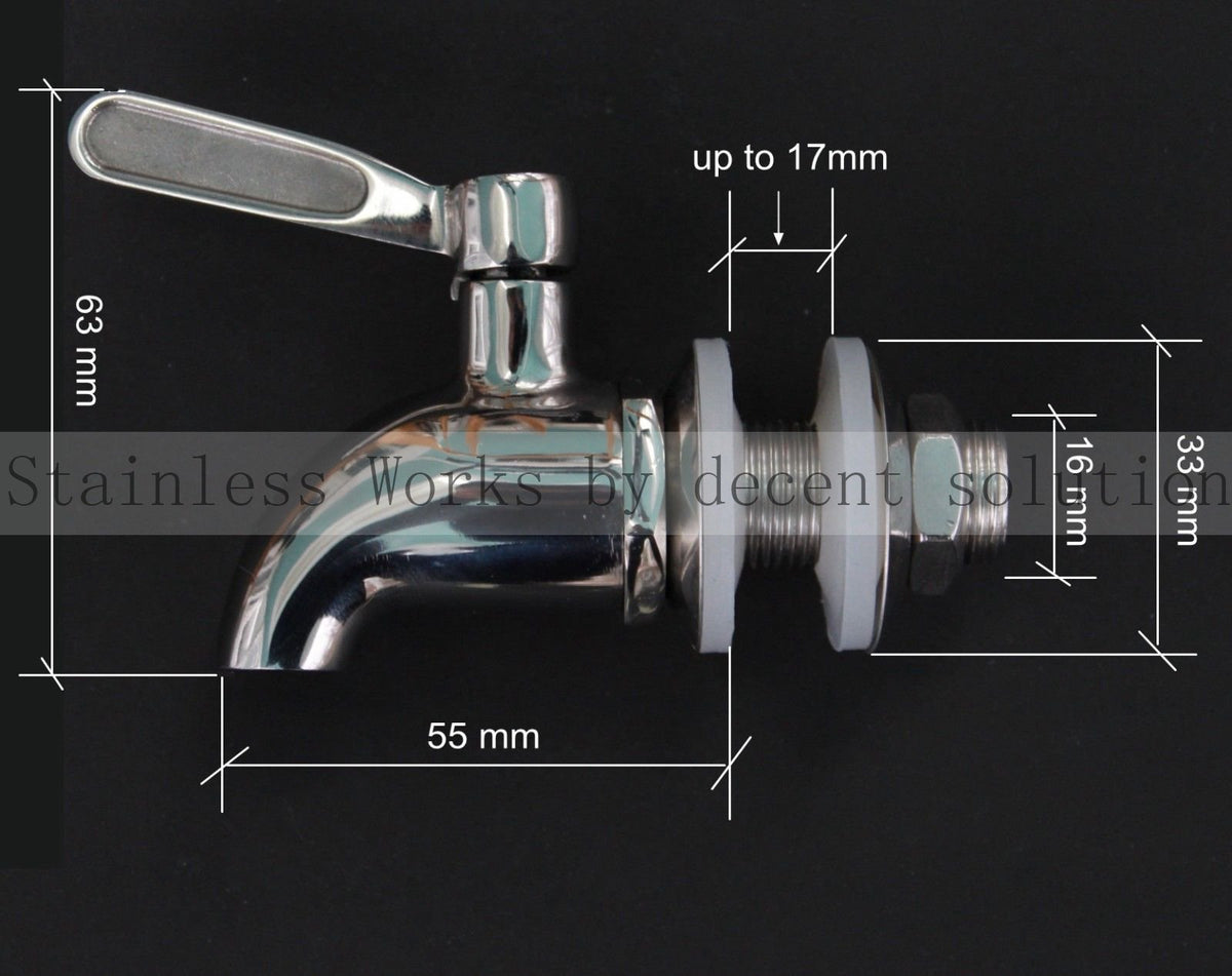 Stainless Works SSS010 ball valve close-up shows smooth flow