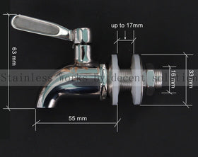 Stainless Works SSS010 ball valve close-up shows smooth flow