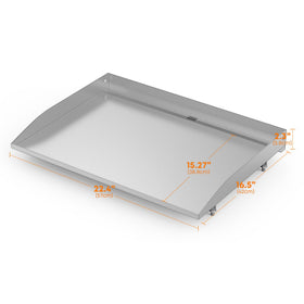Stanbroil stainless steel surface enables easy cleaning and lasting durability.