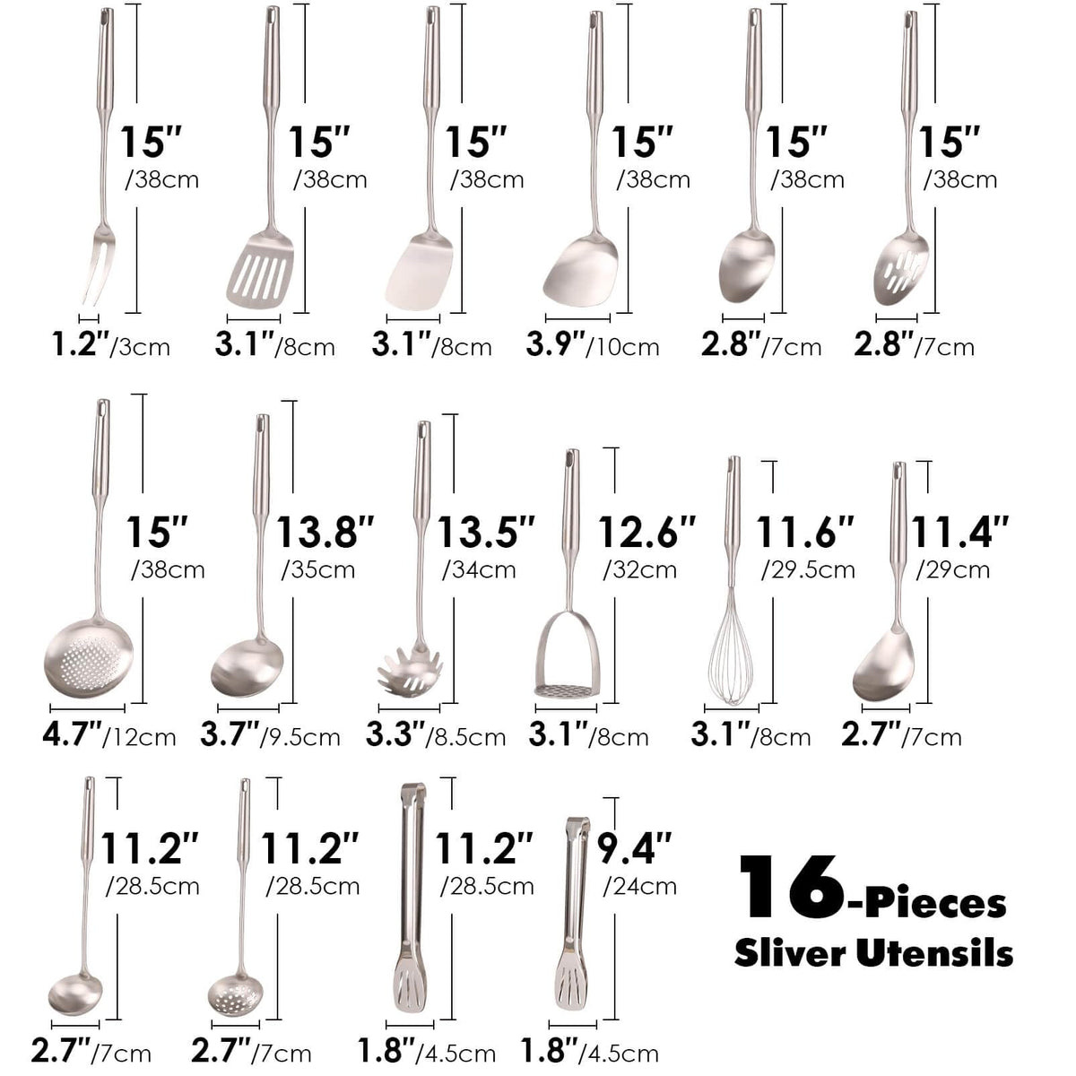 Standcn masher with a long handle for easy, even mashing.