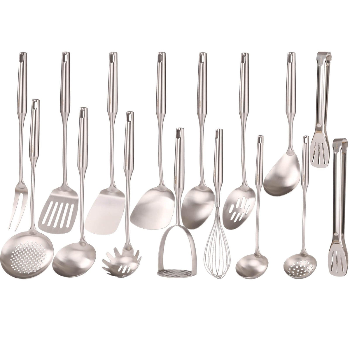 Standcn 18/10 stainless steel whisk for efficient mixing in the set.