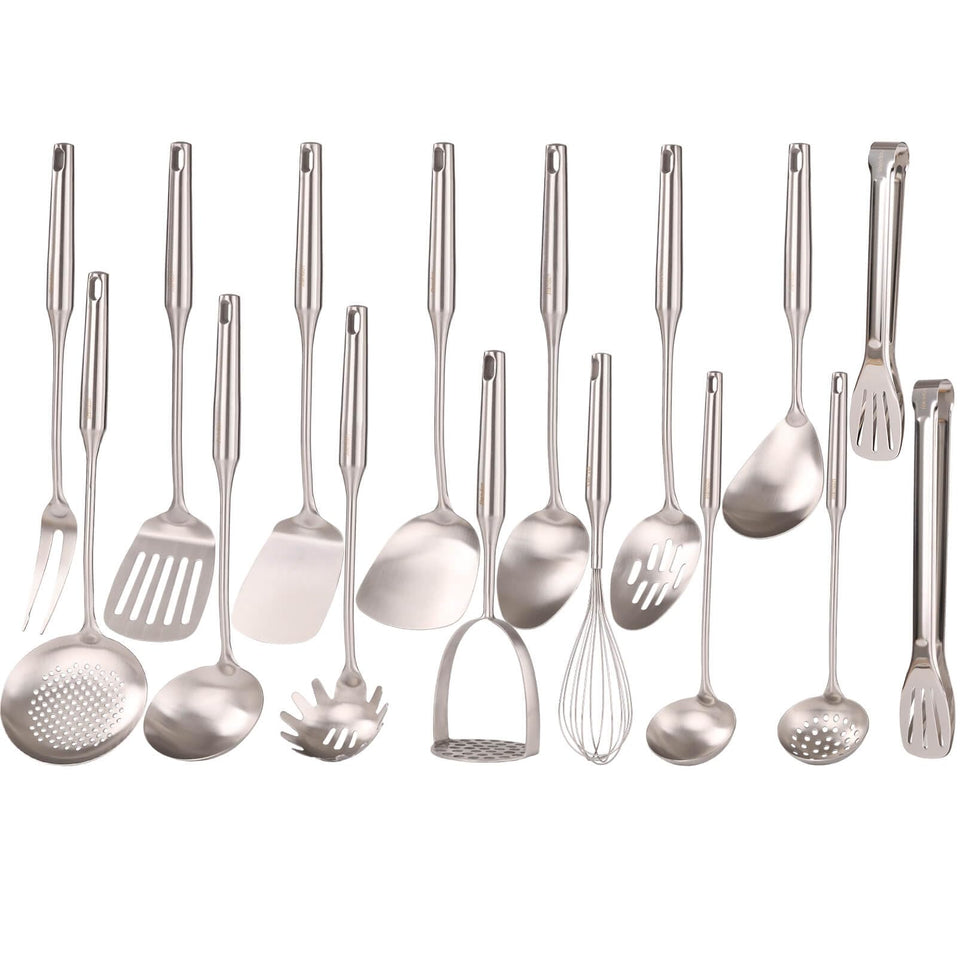 Standcn 18/10 stainless steel whisk for efficient mixing in the set.