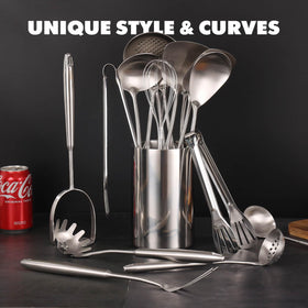 Standcn potato masher designed for fluffy mashed potatoes