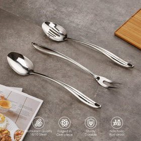 Standcn spatula with a heat-resistant handle for easy flipping.