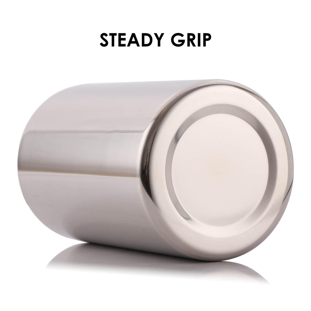 Standcn double wall utensil holder interior matte brushed with exterior mirror polish for modern kitchen style