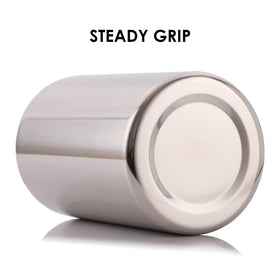 Standcn double wall utensil holder interior matte brushed with exterior mirror polish for modern kitchen style