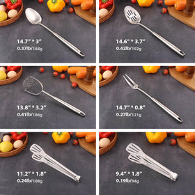 Standcn 9.4 inch tongs for easy flipping and serving