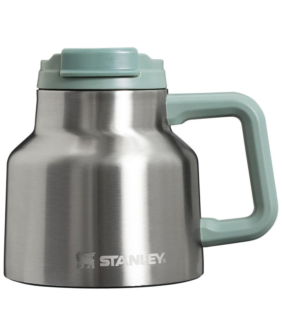 STANLEY Admiral's Mug non-skid base keeps beverages stable on dashboards and desks.