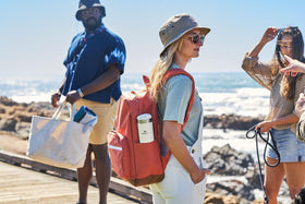 Stanley AeroLight bottle with locking drink-through lid for secure travel.