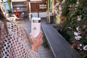 Stanley AeroLight Transit Bottle shown cold for daily commute.
