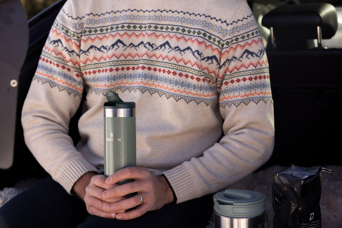 Stanley AeroLight Transit Bottle highlights featherweight design for travel.