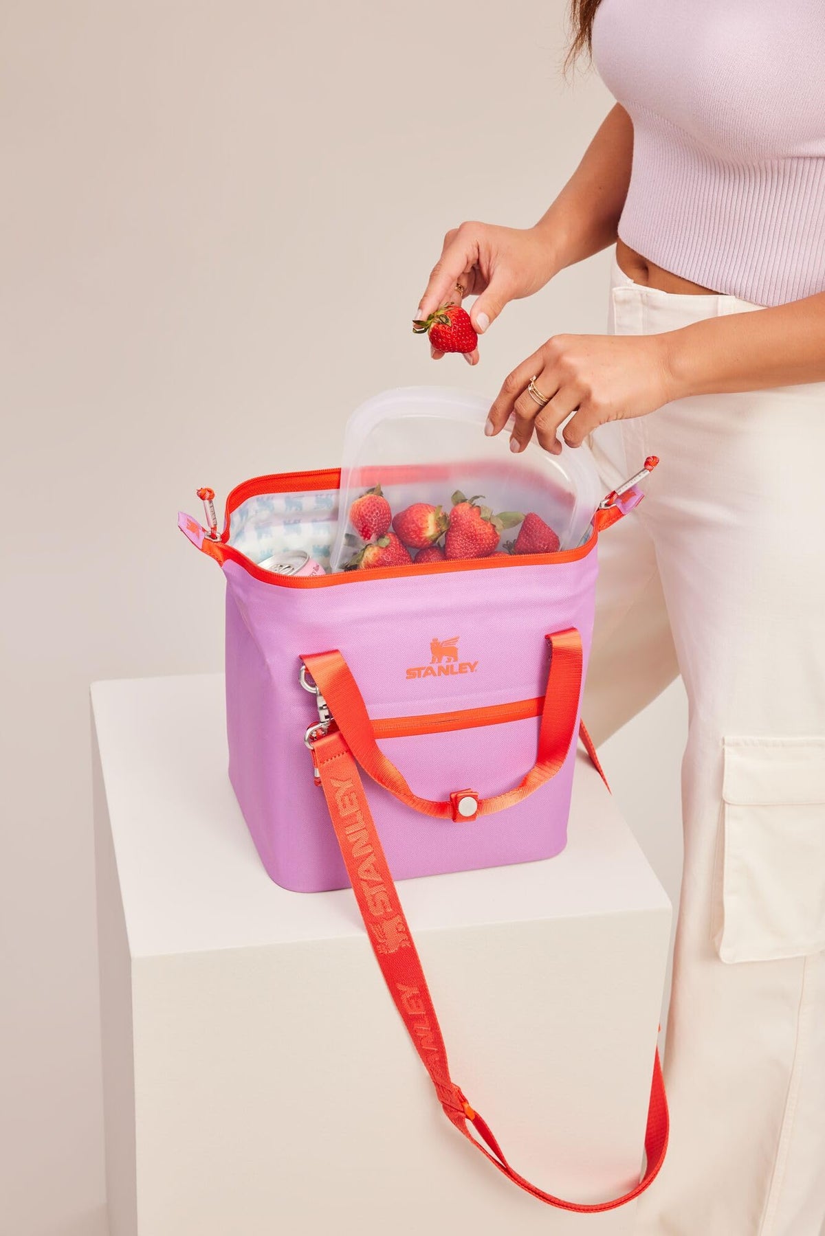 STANLEY All Day Julienne Mini Cooler recycled polyester fabric for sustainable use