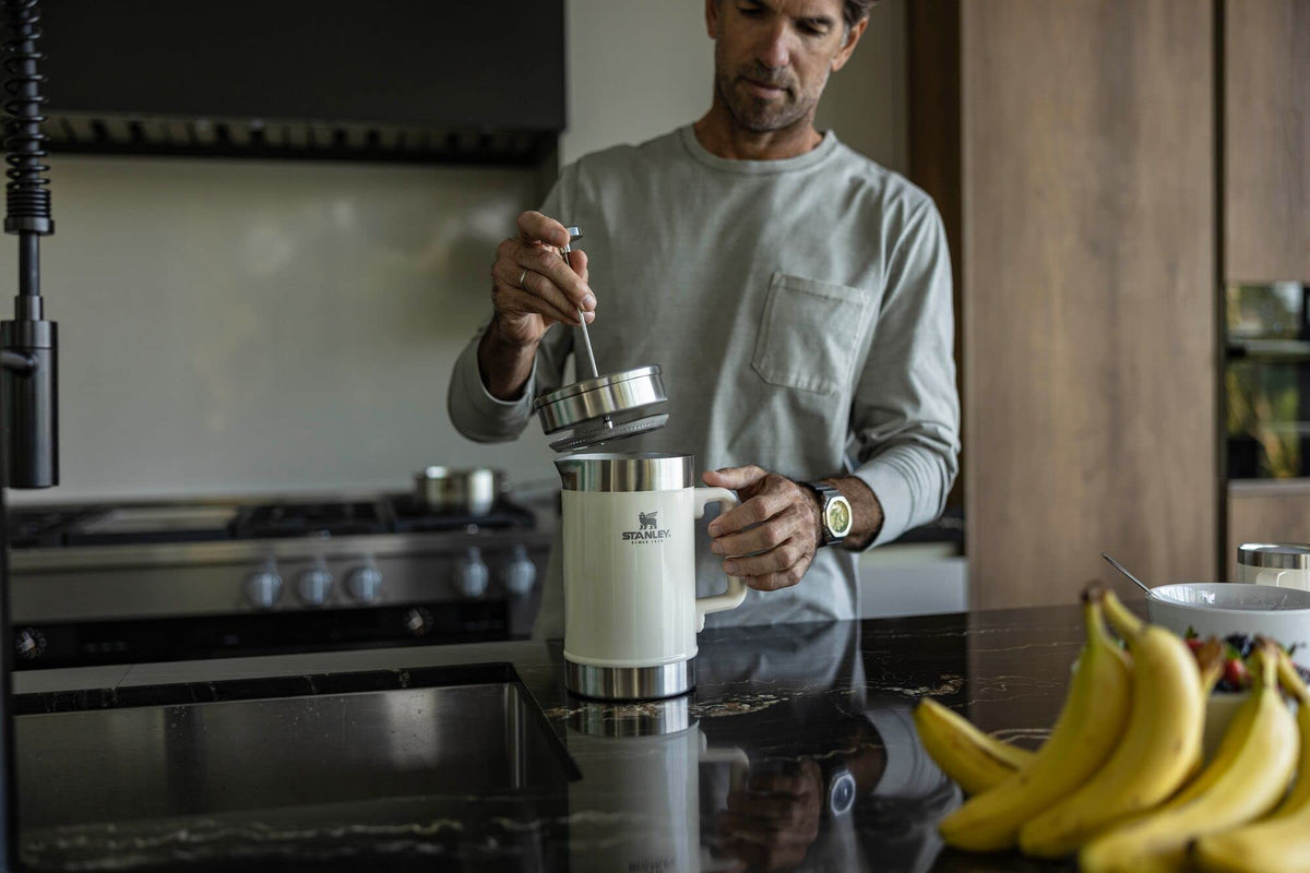 Stanley BPA-free stainless steel body designed for durability and everyday use.