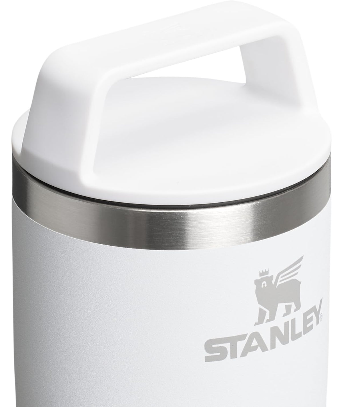 STANLEY Café-To-Go mug showing integrated-handle for easy one-handed carry
