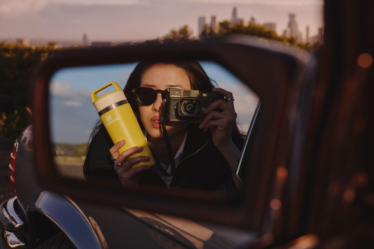 Stanley Café-To-Go mug uses double-wall insulation to keep drinks hot or cold.