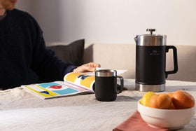 Stanley 48 oz capacity serves groups, ideal for shared offices or mornings.