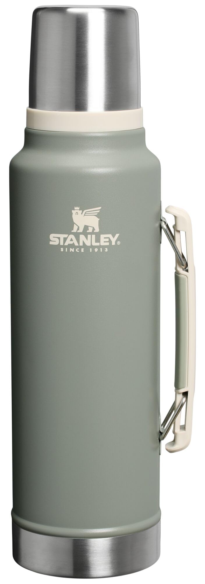 Stanley Classic 1.5qt wide-mouth bottle enables easy pouring and on-the-go hydration