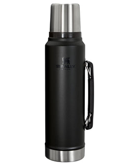 Stanley Classic 20 oz vacuum bottle with rugged exterior for outdoor adventures.