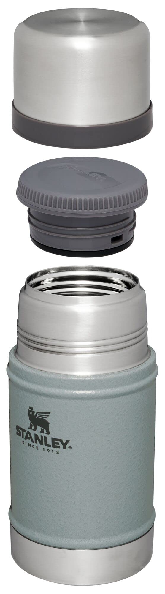 Stanley jar with leakproof lid prevents spills while commuting.