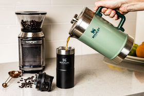 STANLEY Stay-Hot preserves heat up to four hours for relaxed mornings.