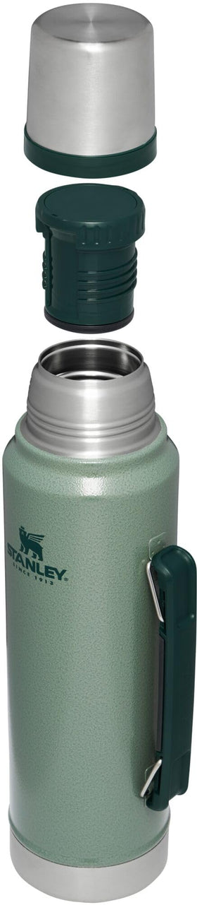 Stanley Classic vacuum bottle wide-mouth for easy filling and pouring.