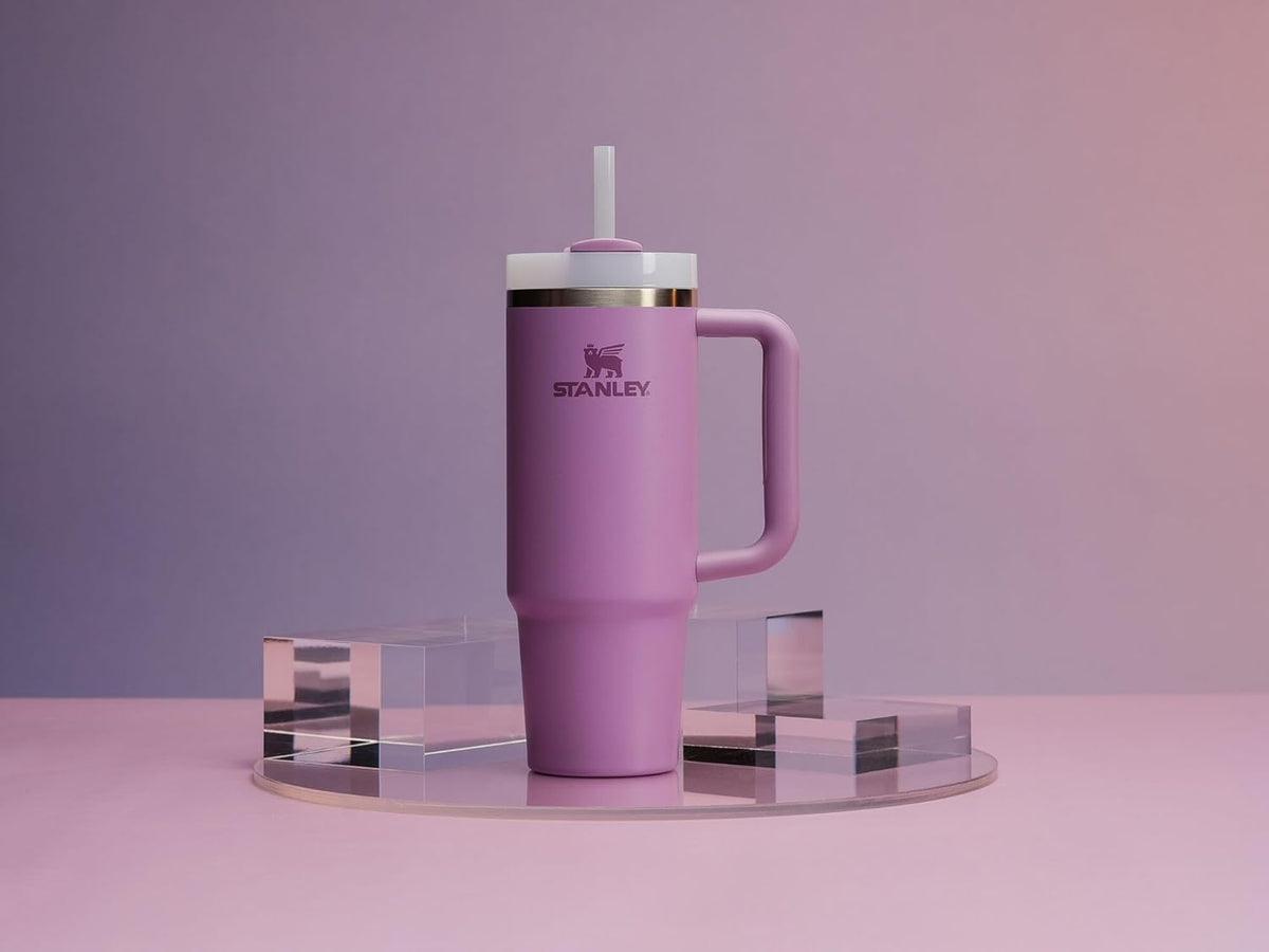 Dishwasher-safe Quencher lilac tumbler for quick, easy cleanup.