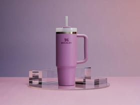 Dishwasher-safe Quencher lilac tumbler for quick, easy cleanup.