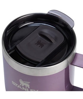 Stanley Drink-Thru Lid provides splash-free, easy sipping.