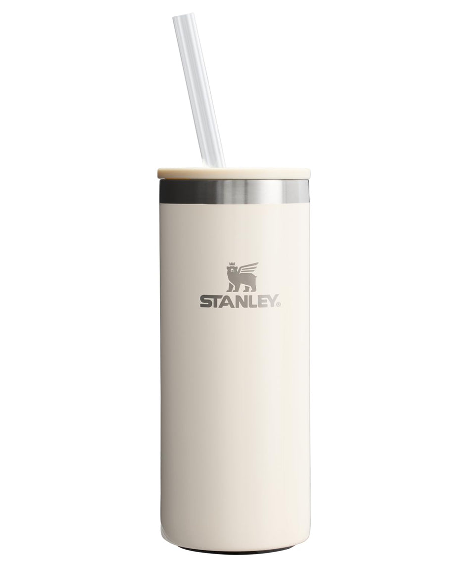 STANLEY Everyday 10 oz can cooler close-up with double-wall insulation for icy drinks.