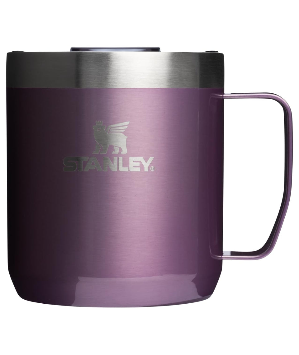 Stanley Everyday Camp Mug 12oz keeps hot beverages on patio mornings.