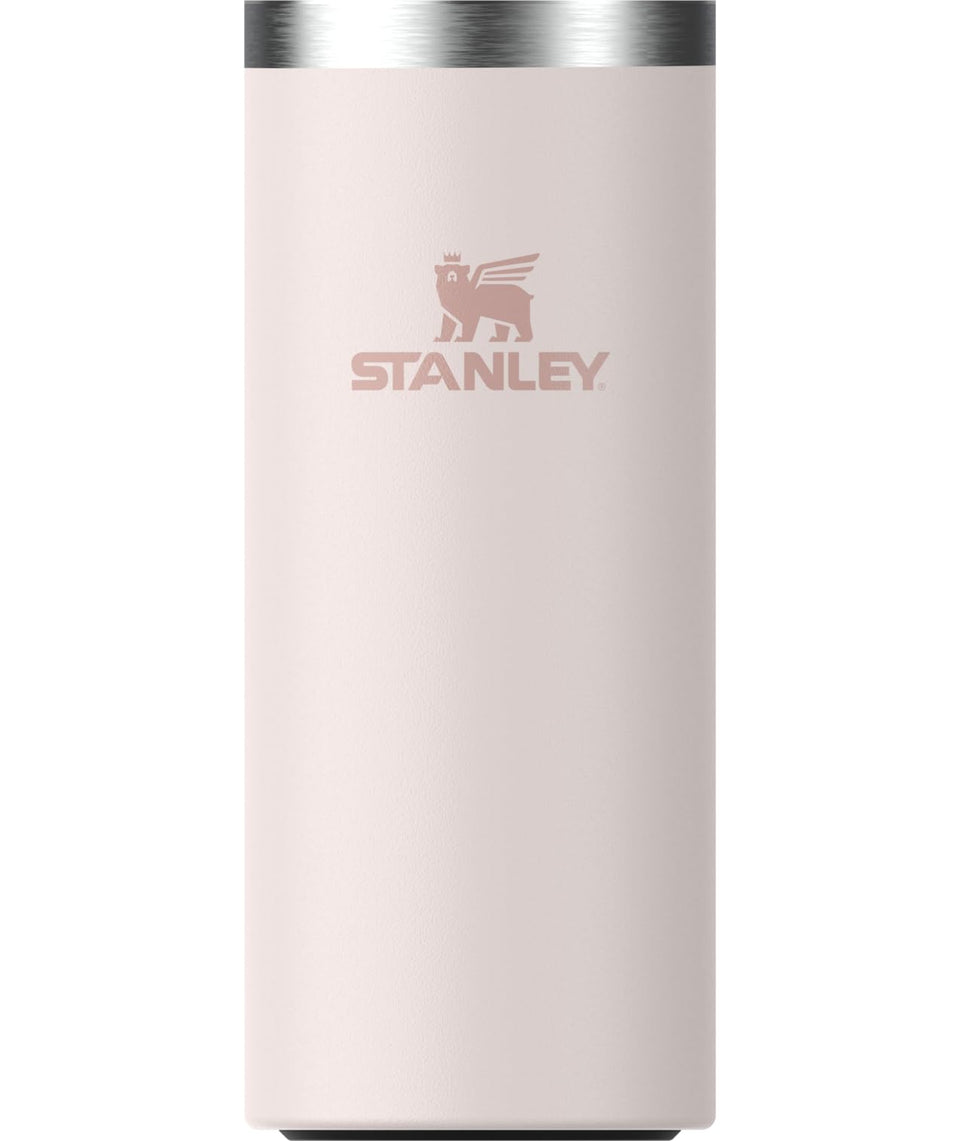 Stanley Everyday Can Cooler Cup in Rose Quartz keeps 12 oz drinks cold on the go for hours