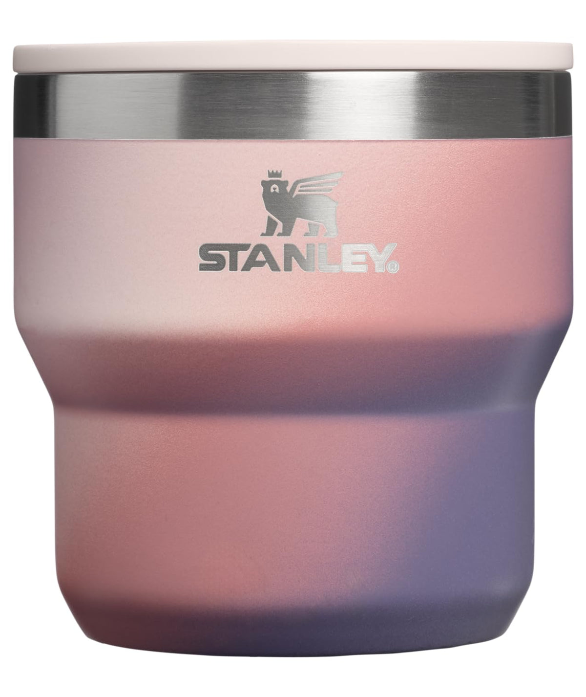 STANLEY Everyday Camp Cup 10 oz Dawn Spiral with leak-free sip for on-the-go mornings.