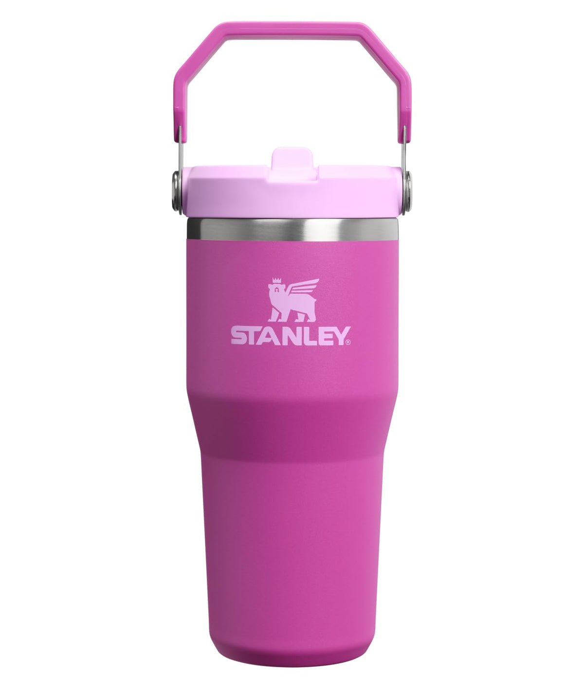 STANLEY IceFlow 2.0 tumbler with flip straw lid in Dark Blossom for on-the-go hydration