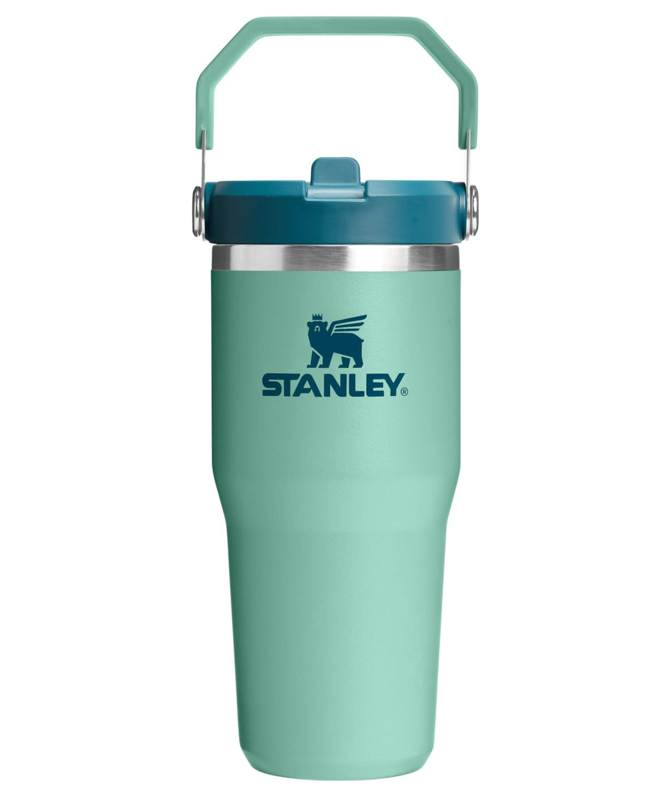 Stanley IceFlow 2.0 flip straw tumbler in Spring Green for leakproof on-the-go hydration