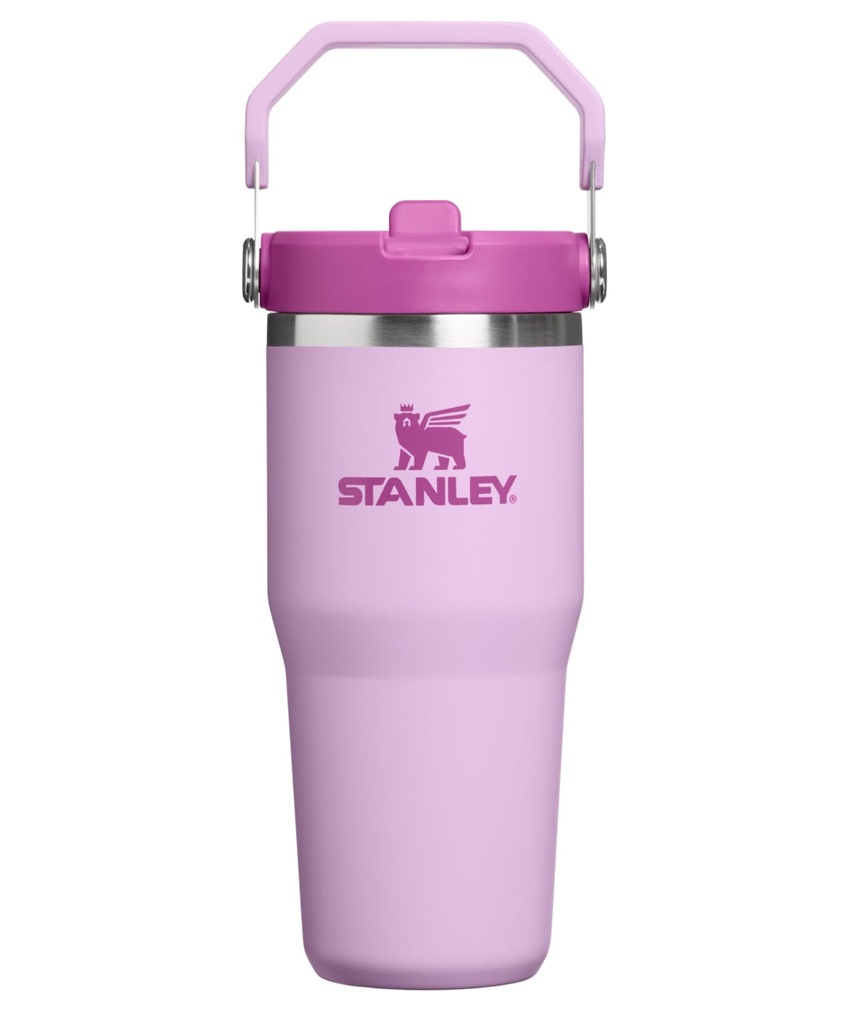 Stanley IceFlow 2.0 tumbler with flip straw lid and handle, ideal for on-the-go hydration.