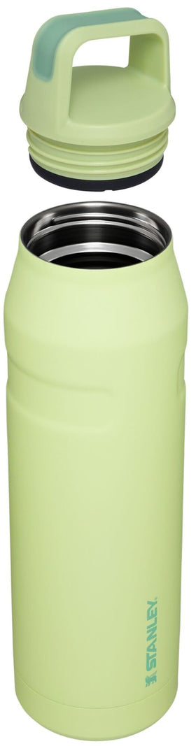 Stanley IceFlow cap and carry bottle angled handle facilitates comfortable transport between activities