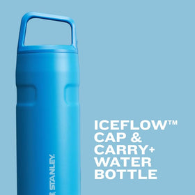 Stanley IceFlow cap and carry bottle soft-touch grip makes carrying to workouts a breeze