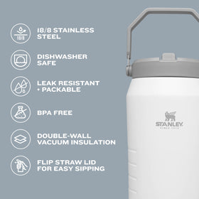 Dishwasher-safe IceFlow bottle for quick, odor-free cleaning.