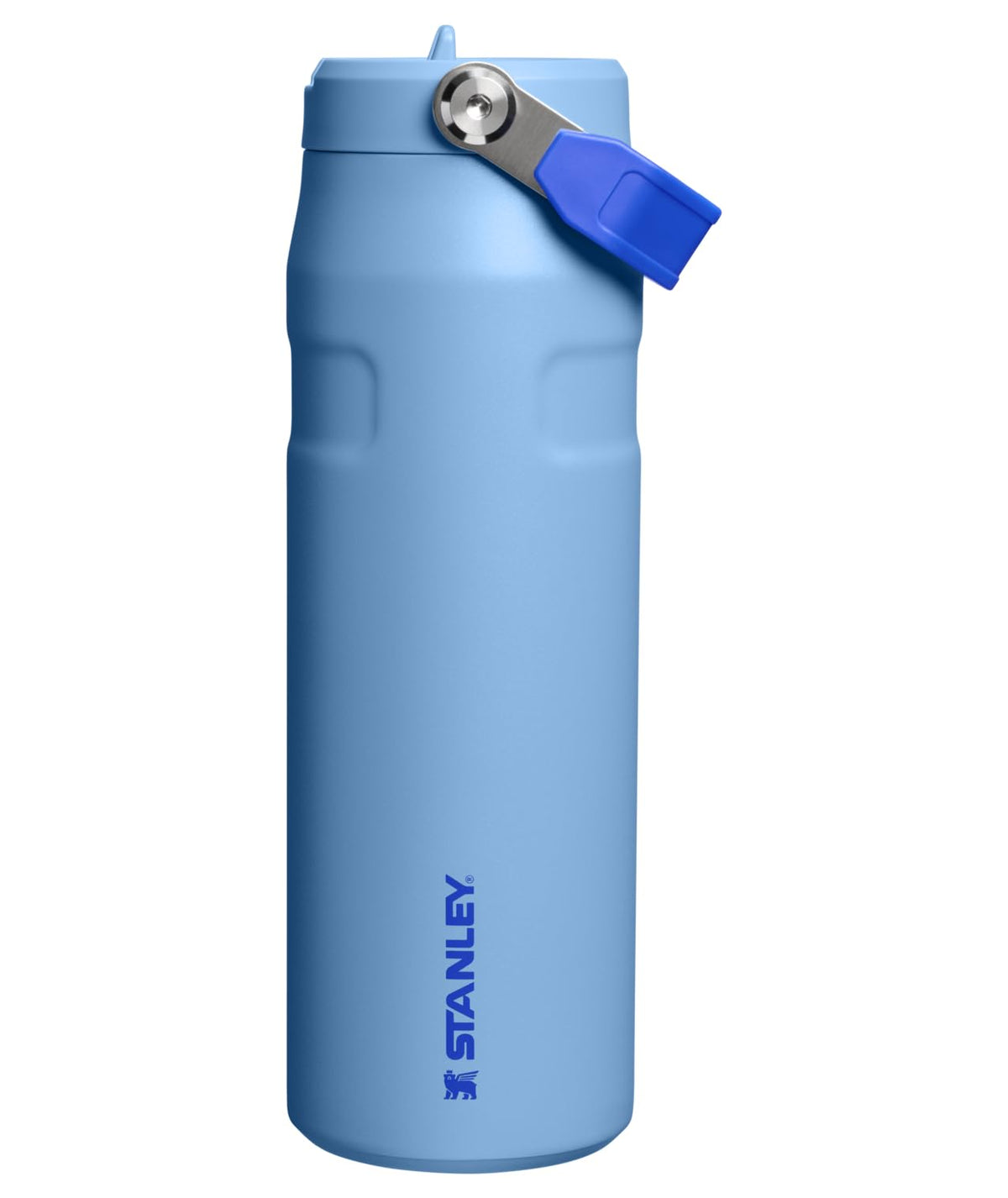 Stanley IceFlow Flip Straw 2.0 bottle, blue sky, built-in straw for quick sipping