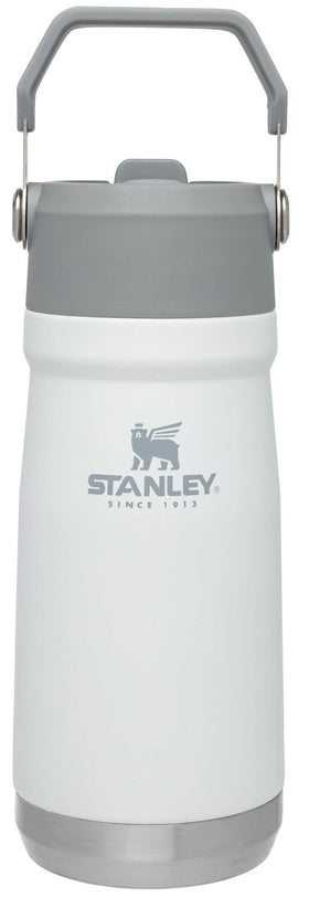 STANLEY IceFlow flip straw bottle cap open for easy hydration on the go.