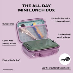 STANLEY Inside mesh pocket stores utensils, snacks, or an ice pack.