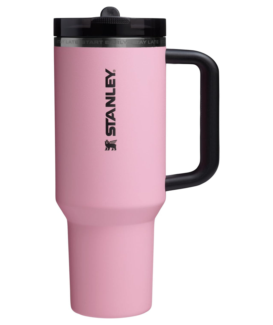STANLEY Messi Quencher ProTour tumbler front view, 40 oz capacity keeps drinks cold for hours.