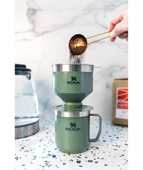 STANLEY outdoor-ready coffee setup designed for camping or travel