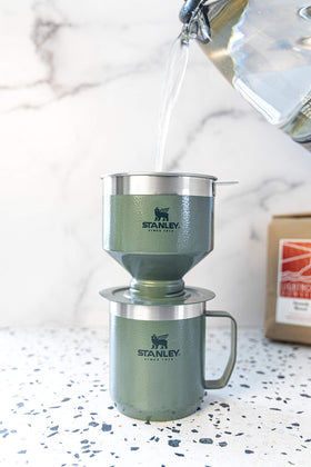STANLEY Perfect Brew Pour Over metal filter is reusable and easy to rinse.