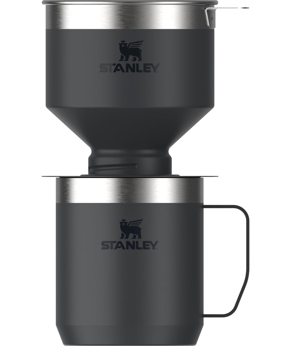 Stanley Perfect Brew Pour-Over Set with lid for precise brewing on the go.
