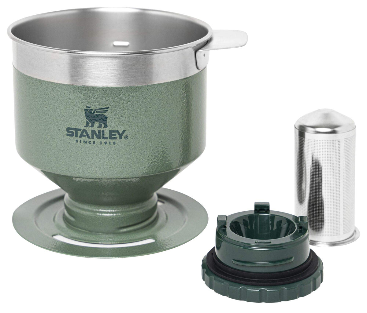 STANLEY Perfect Brew Pour Over stainless steel filter close-up preserving oils.