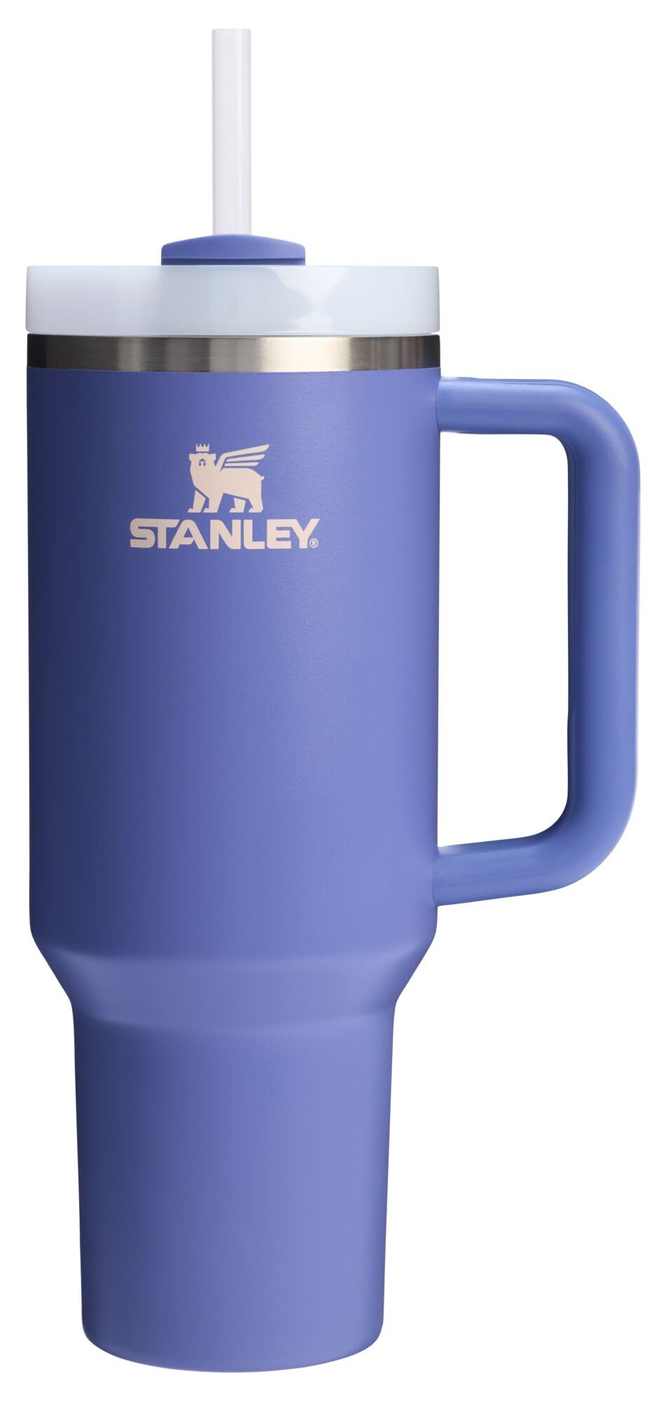STANLEY Quencher 40 oz Lupine with handle for on-the-go hydration.