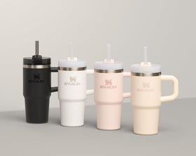 Stanley Quencher H2.0 uses 90 percent recycled stainless steel for eco-conscious use.
