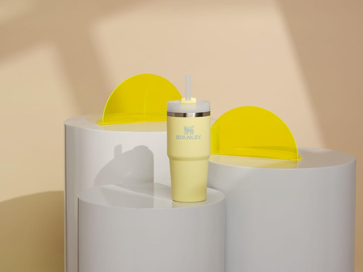 Stanley Quencher cup-holder compatible design keeps hydration in reach.